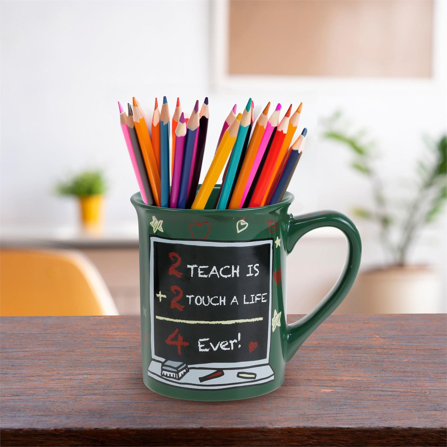 2 Teach is 2 Touch a Life 4 Ever Mug, 16oz.