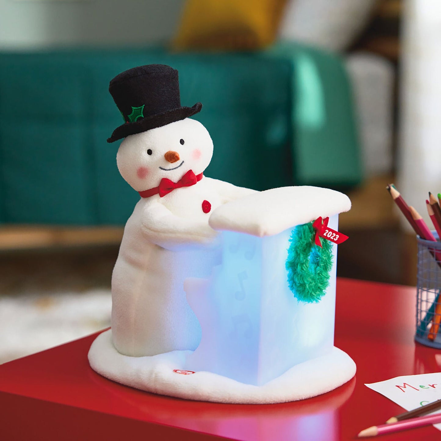 20th Anniversary Sing-Along Showman Snowman Plush With Sound, Light and Motion