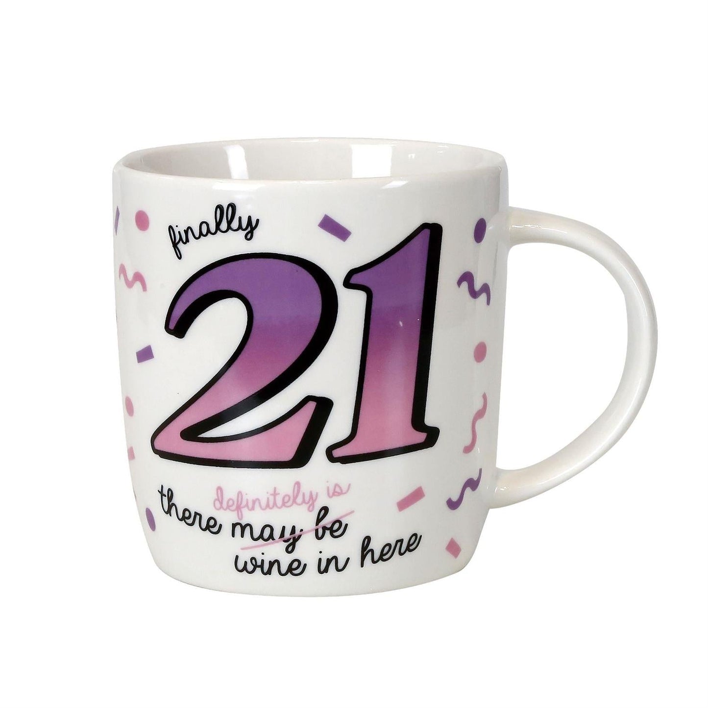 21st Birthday Mug and Glasses Set, 12oz