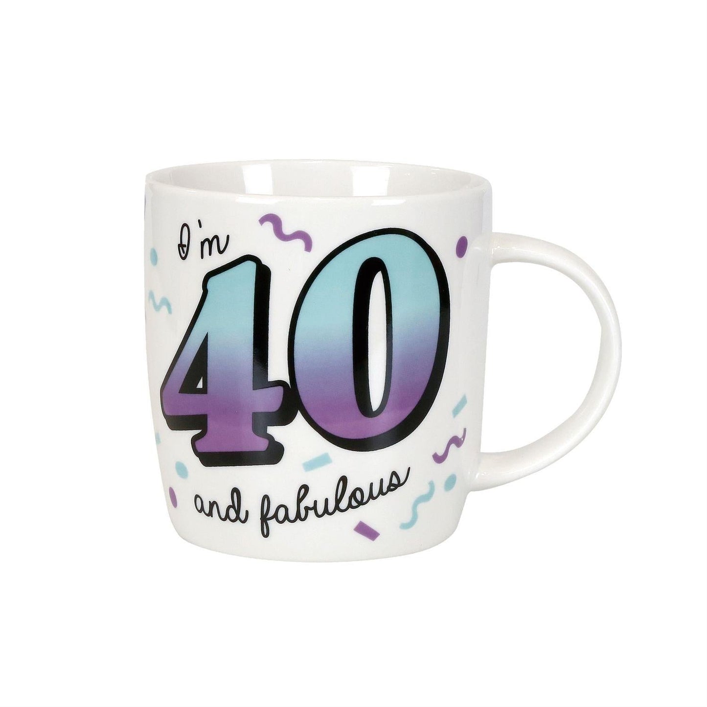 40th Birthday Mug and Glasses Set, 12oz