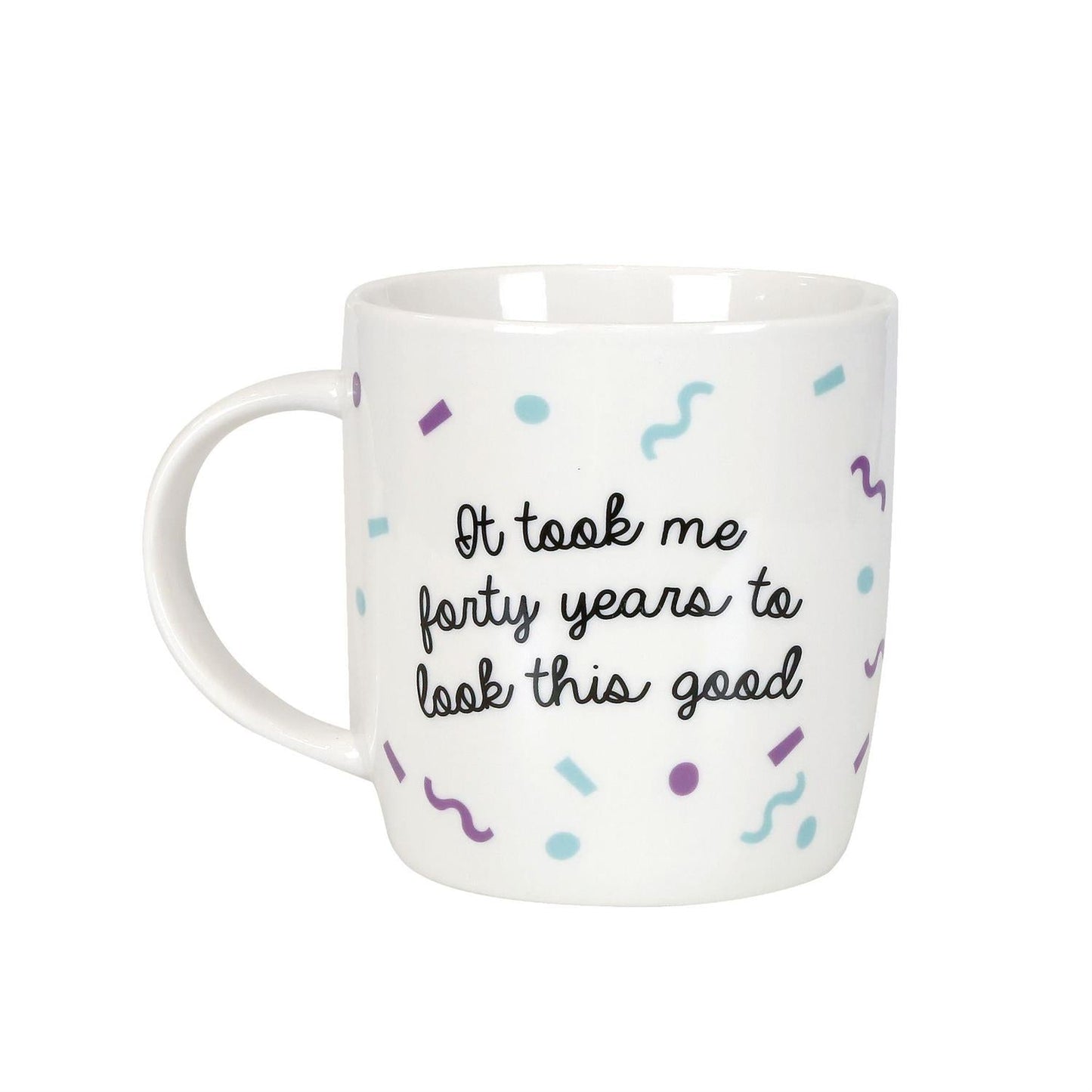 40th Birthday Mug and Glasses Set, 12oz