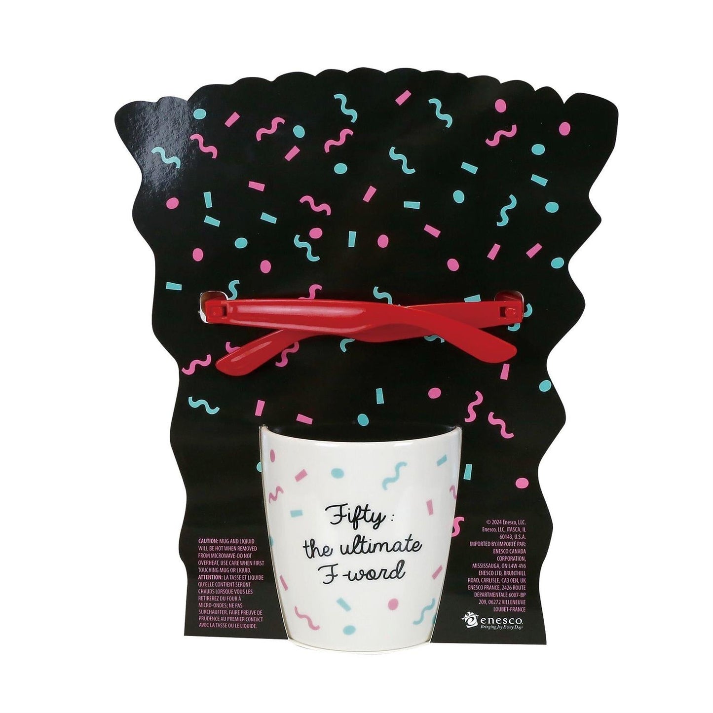 50th Birthday Mug and Glasses Set, 12oz
