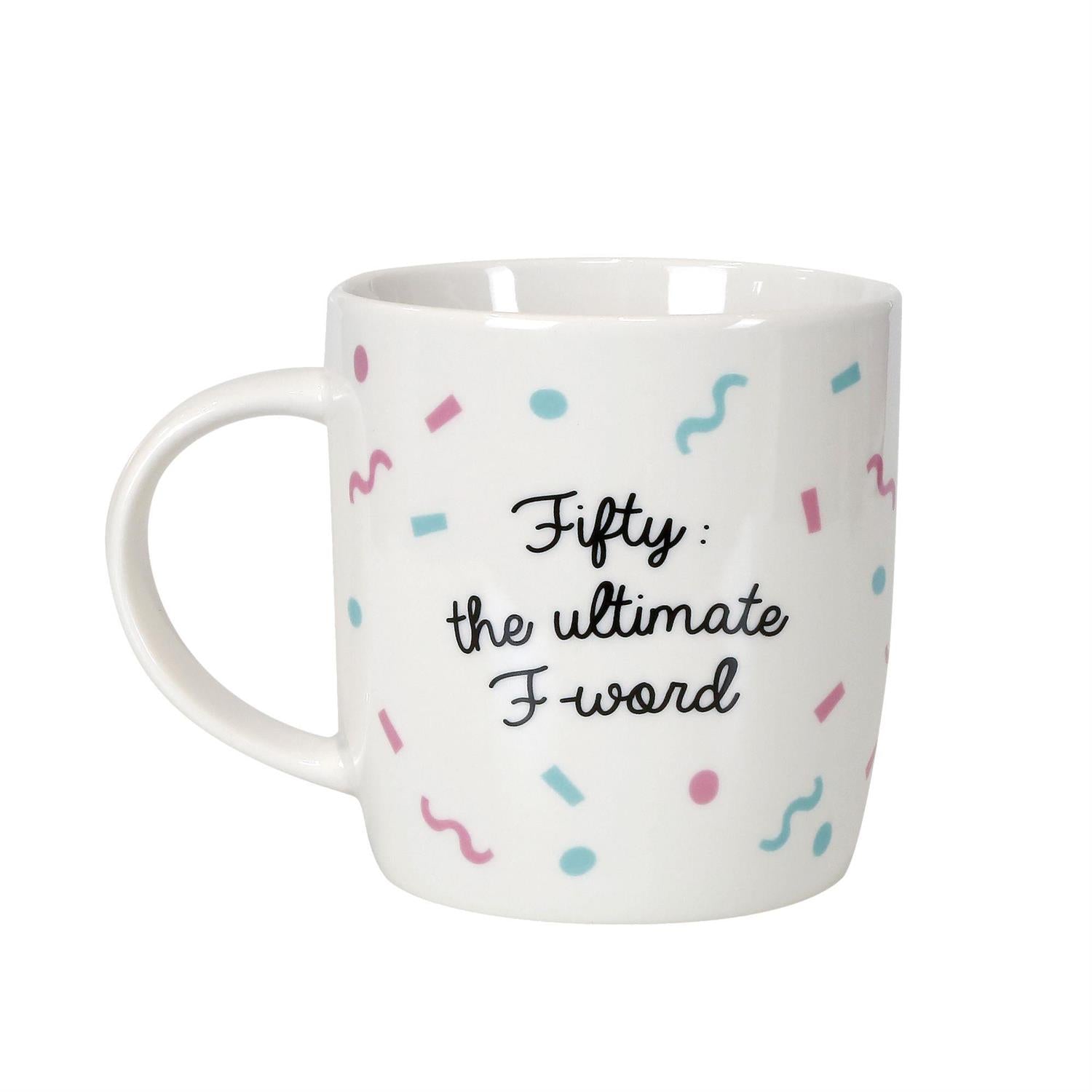 50th Birthday Mug and Glasses Set, 12oz