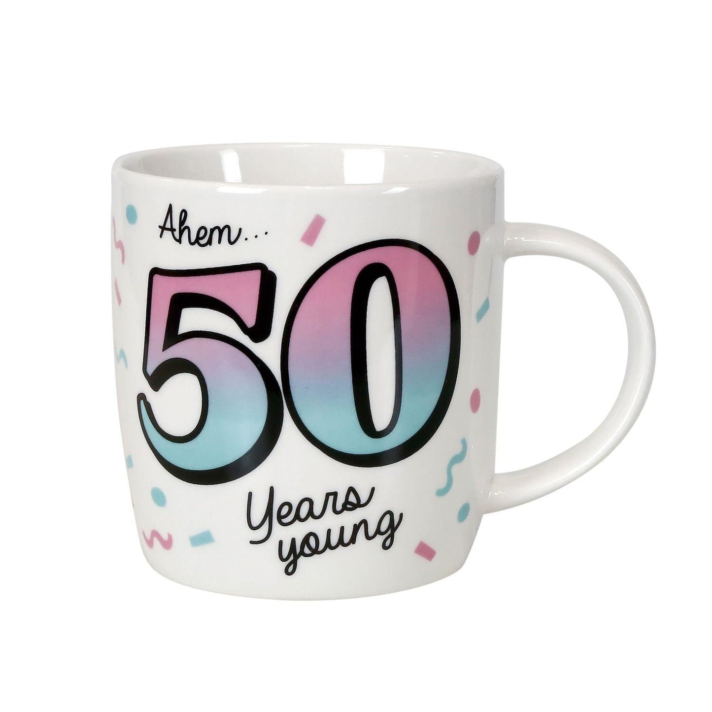 50th Birthday Mug and Glasses Set, 12oz