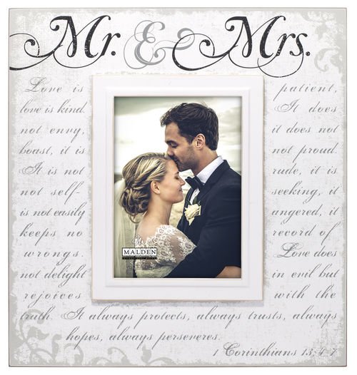 5X7 Mr & Mrs Corinthian Scripts Frame