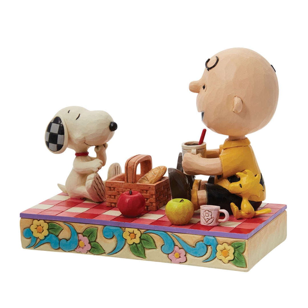 Jim Shore "Picnic Pals" Snoopy, Charlie Brown & Woodstock