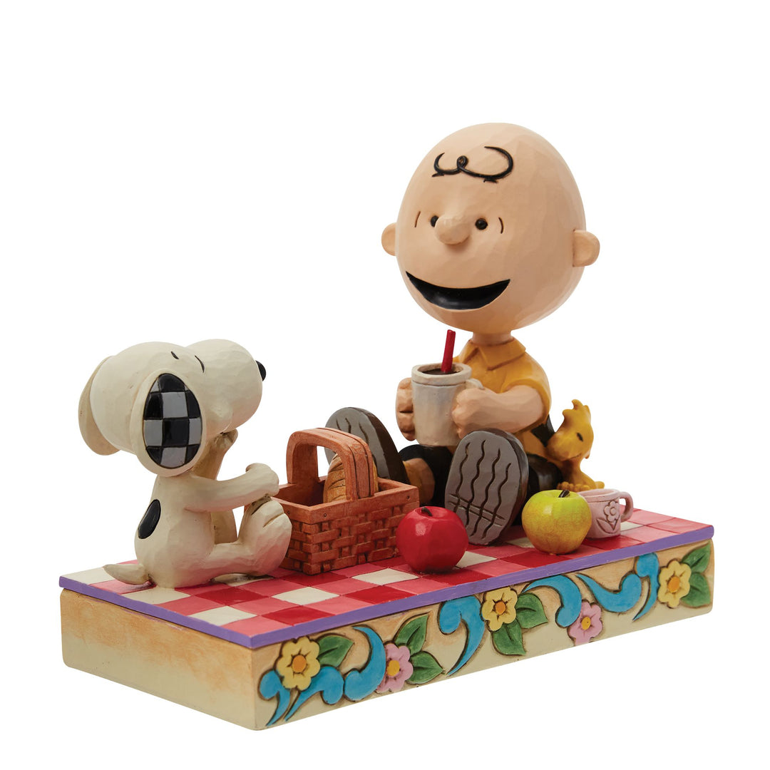 Jim Shore "Picnic Pals" Snoopy, Charlie Brown & Woodstock