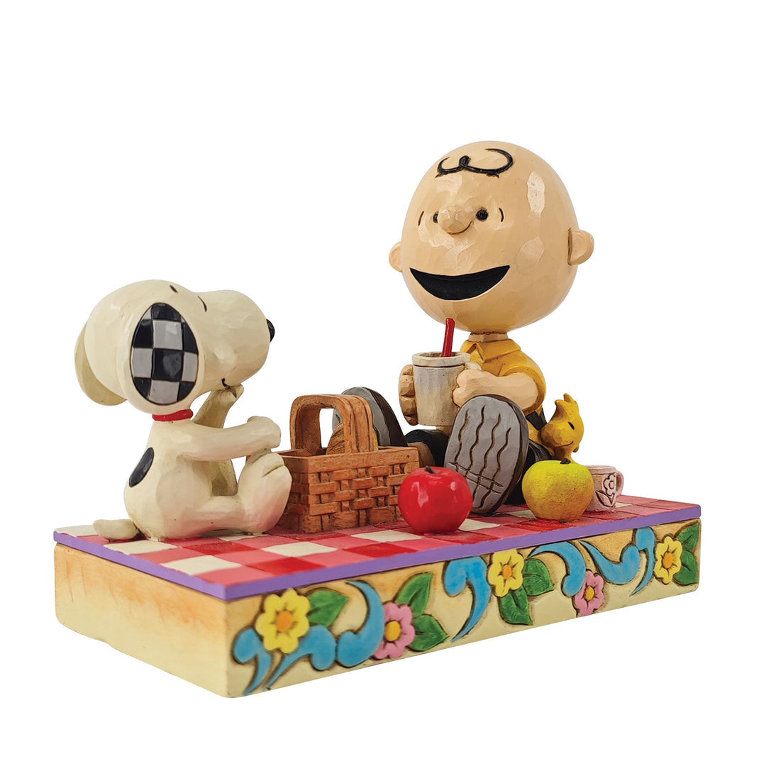 Jim Shore "Picnic Pals" Snoopy, Charlie Brown & Woodstock