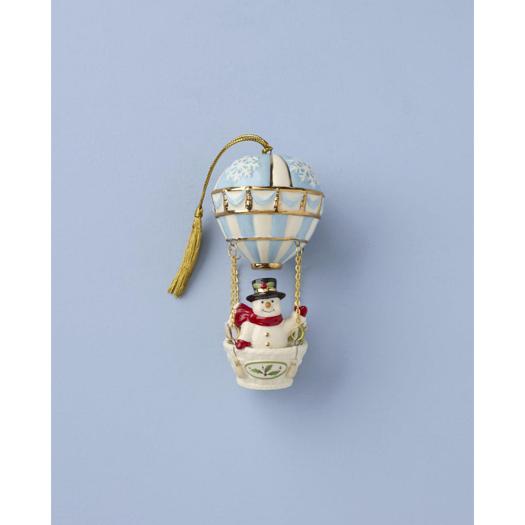 Lenox 2026 Snowman Hot Air Balloon Ornament