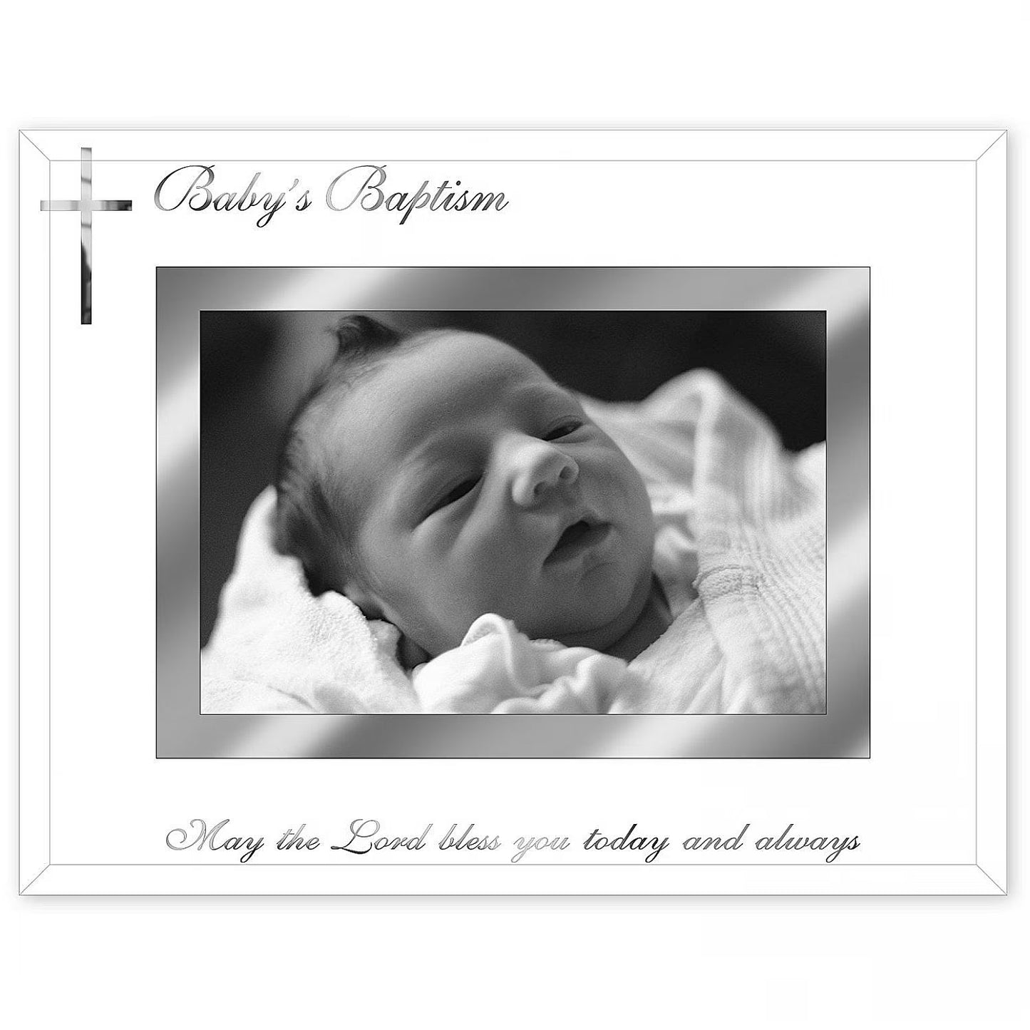 Malden 4x6 Baby's Baptism Glass Picture Frame