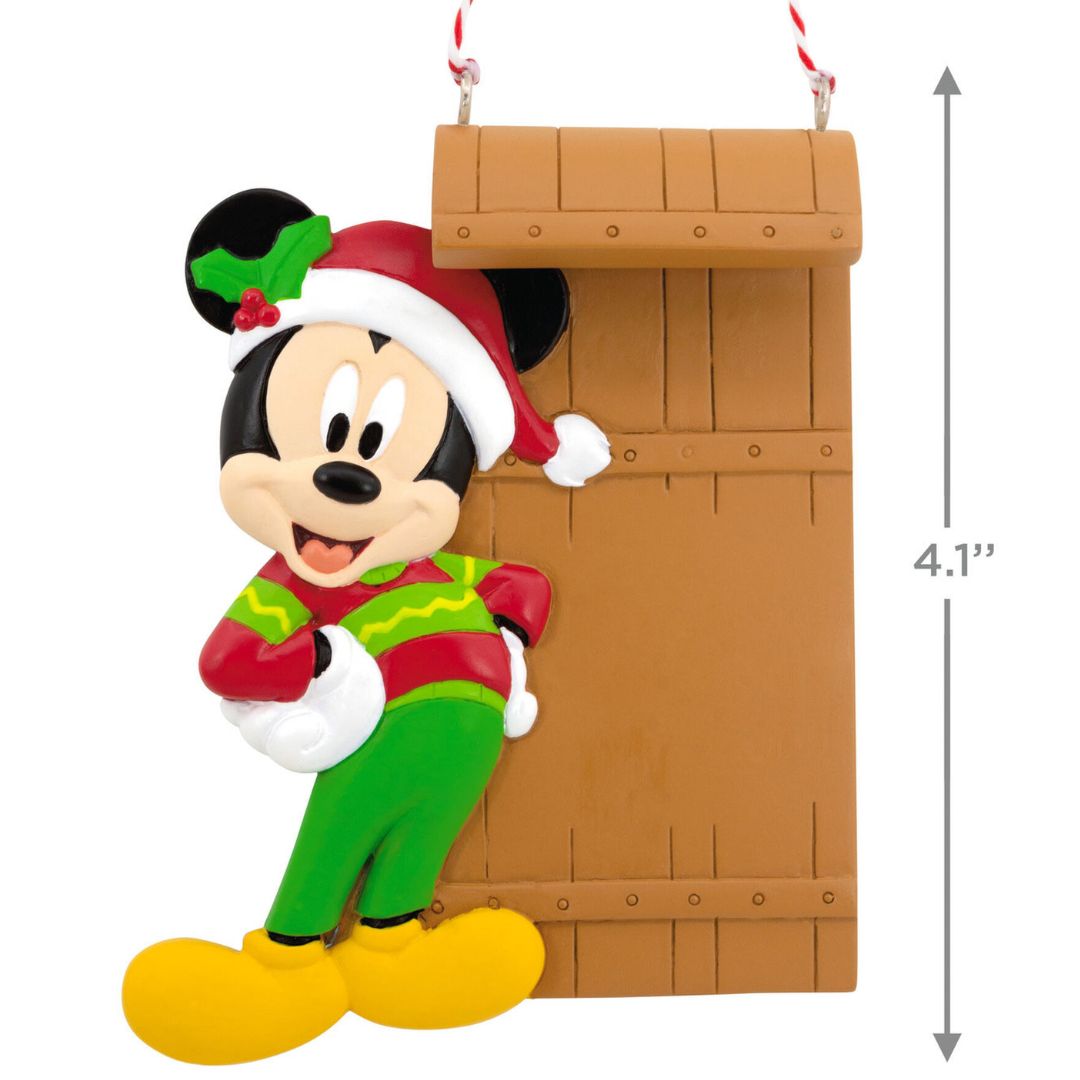 Disney Mickey Mouse With Sled Personalized Hallmark Ornament