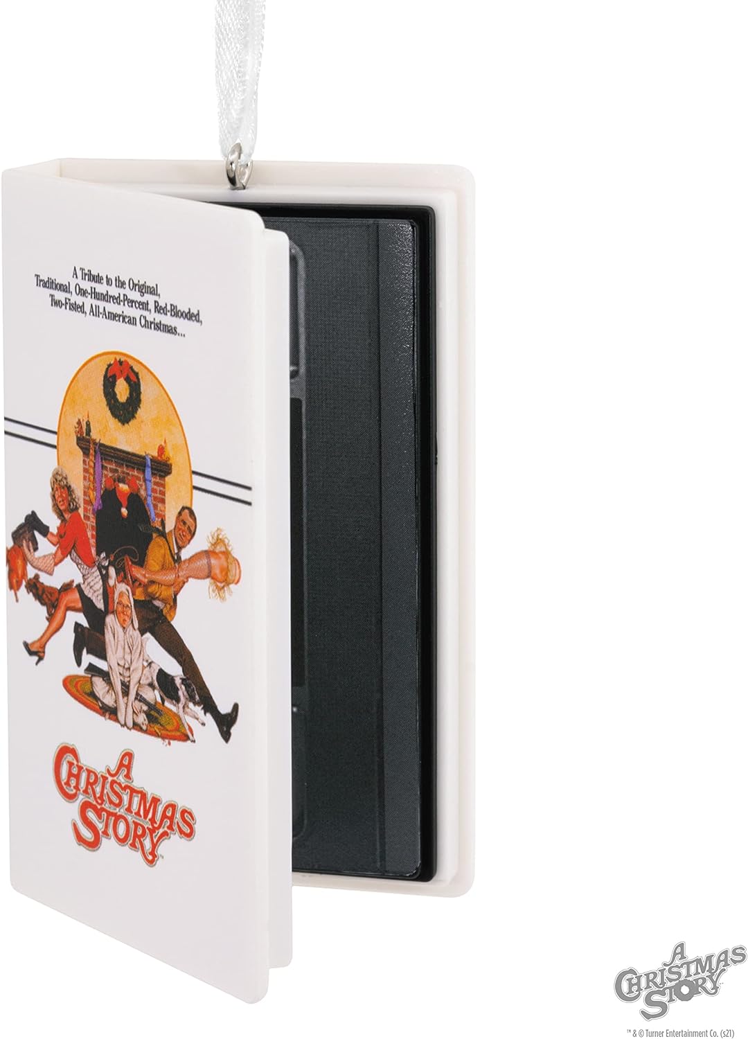 A Christmas Story Movie Retro Video Cassette Case Hallmark Ornament