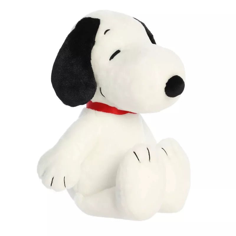 Aurora Adorable Peanuts Floppy Snoopy Stuffed Animal, White, 16"