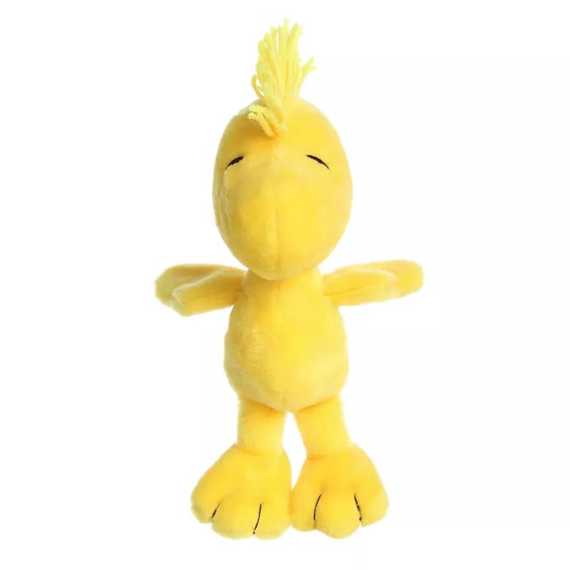 Aurora Adorable Peanuts Floppy Woodstock Stuffed Animal, Yellow, 9"