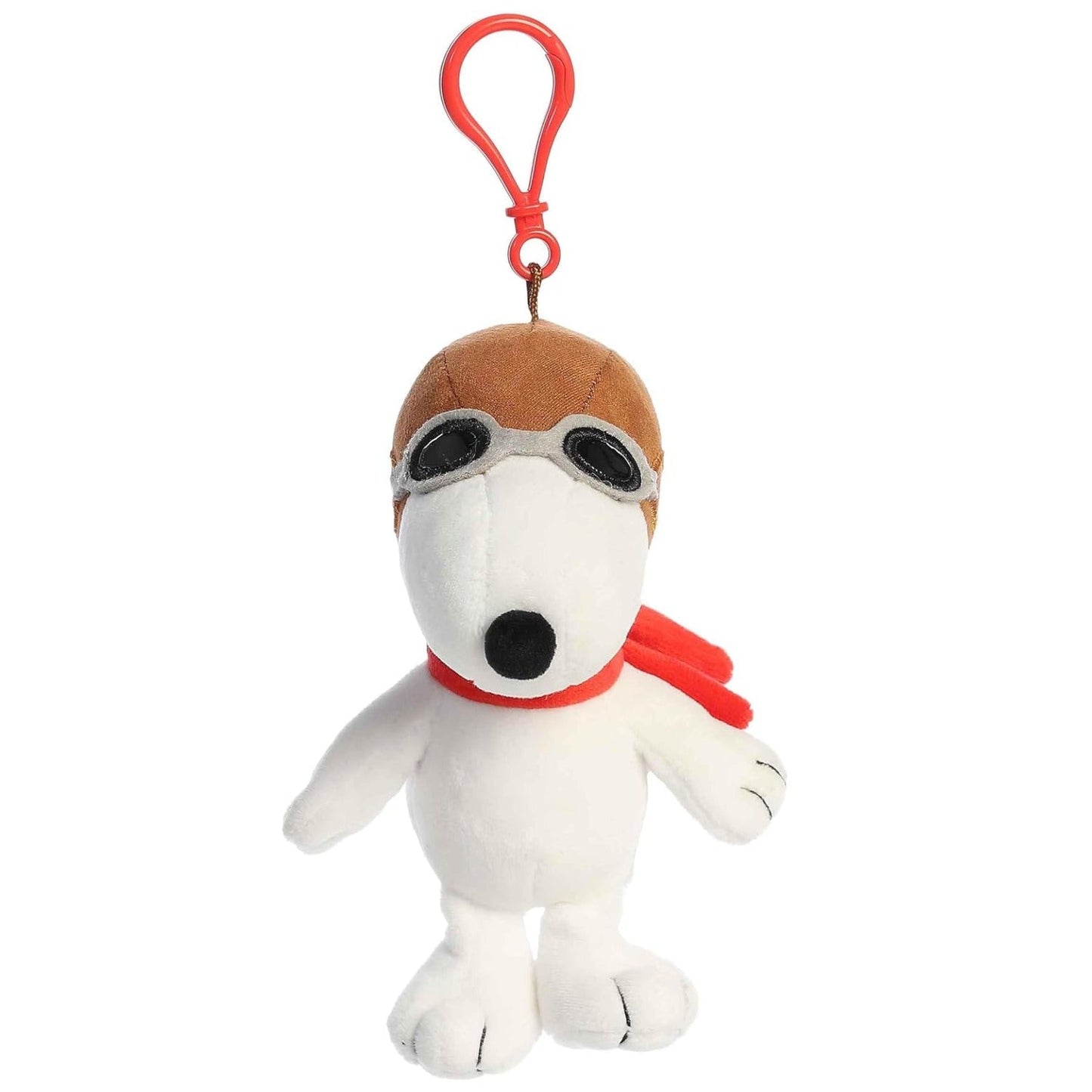 Aurora Adorable Peanuts Flying Ace Clip - On Stuffed Animal, 5"