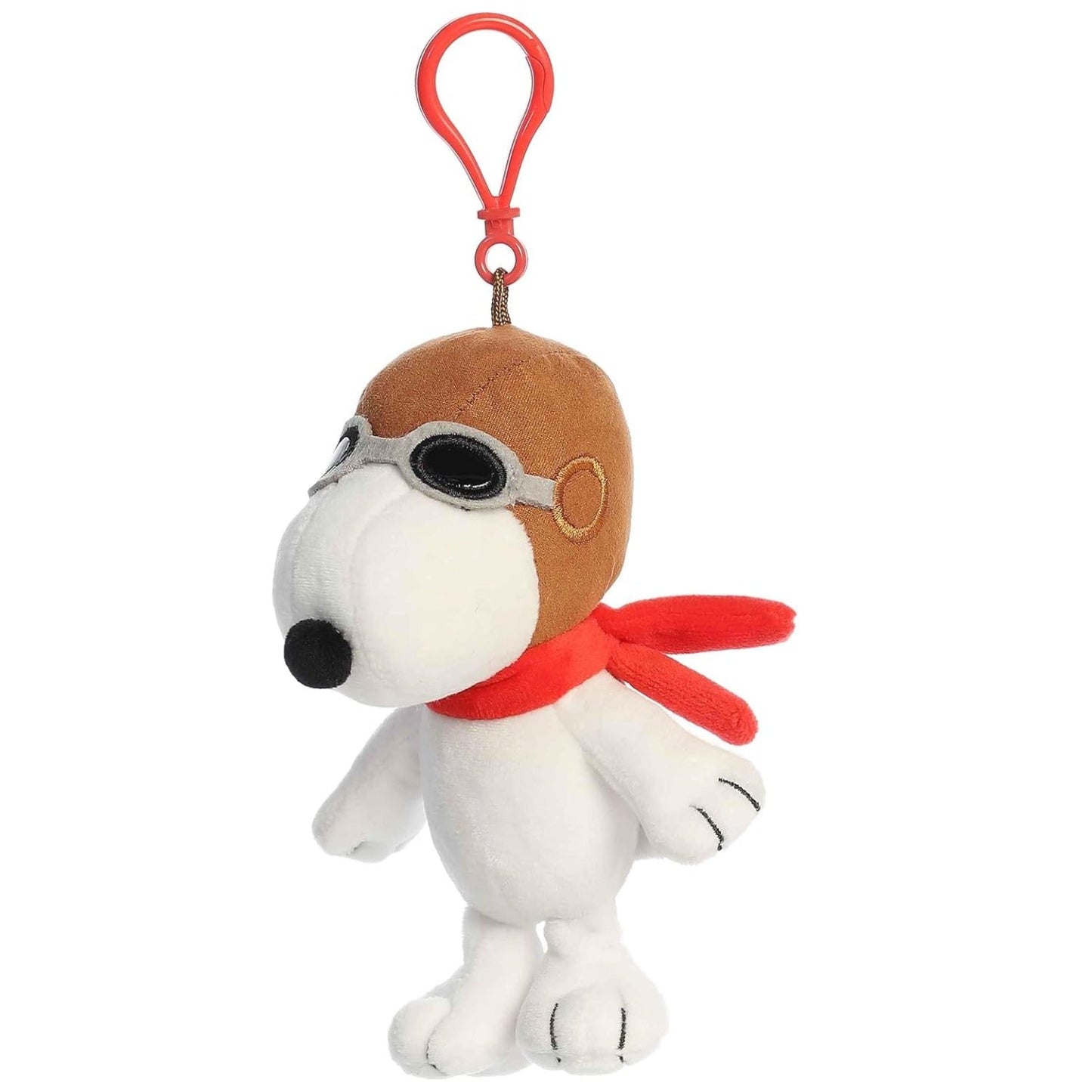 Aurora Adorable Peanuts Flying Ace Clip - On Stuffed Animal, 5"