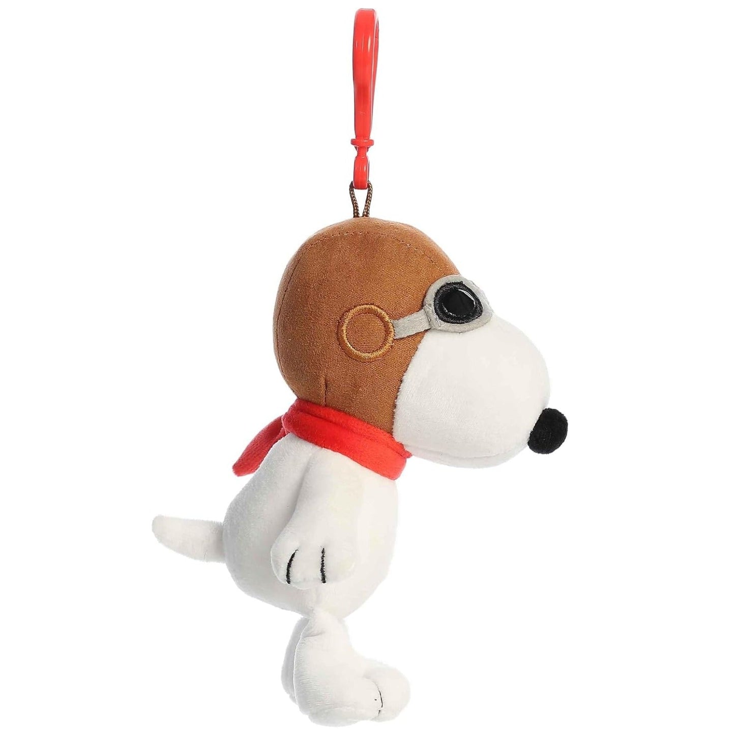 Aurora Adorable Peanuts Flying Ace Clip - On Stuffed Animal, 5"
