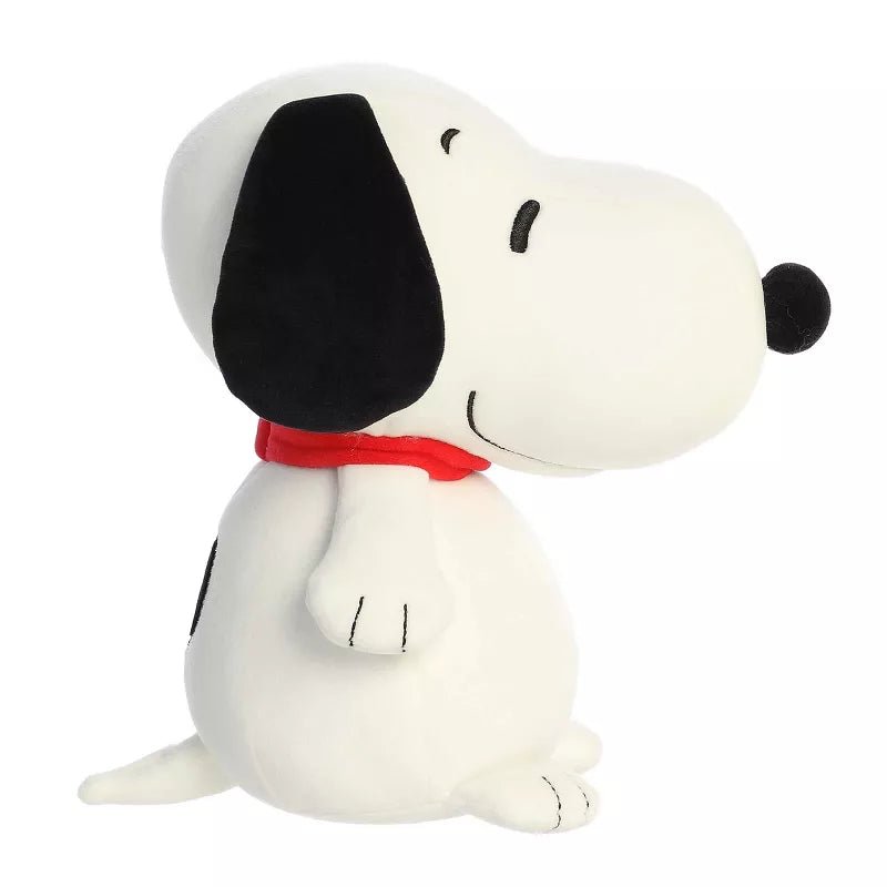 Aurora Adorable Peanuts Squishy Snoopy Stuffed Animal, White, 8.5"