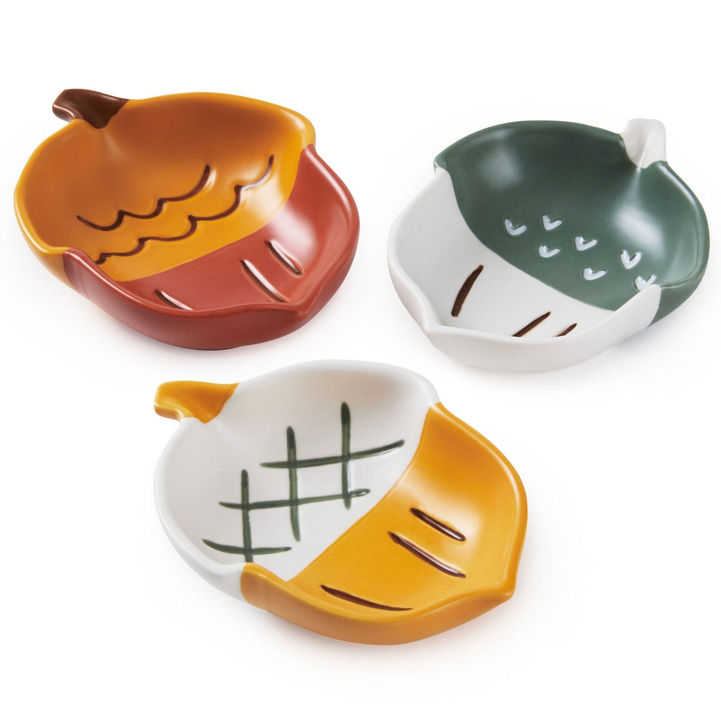 Autumn Acorns Stacking Bowls, Set of 3