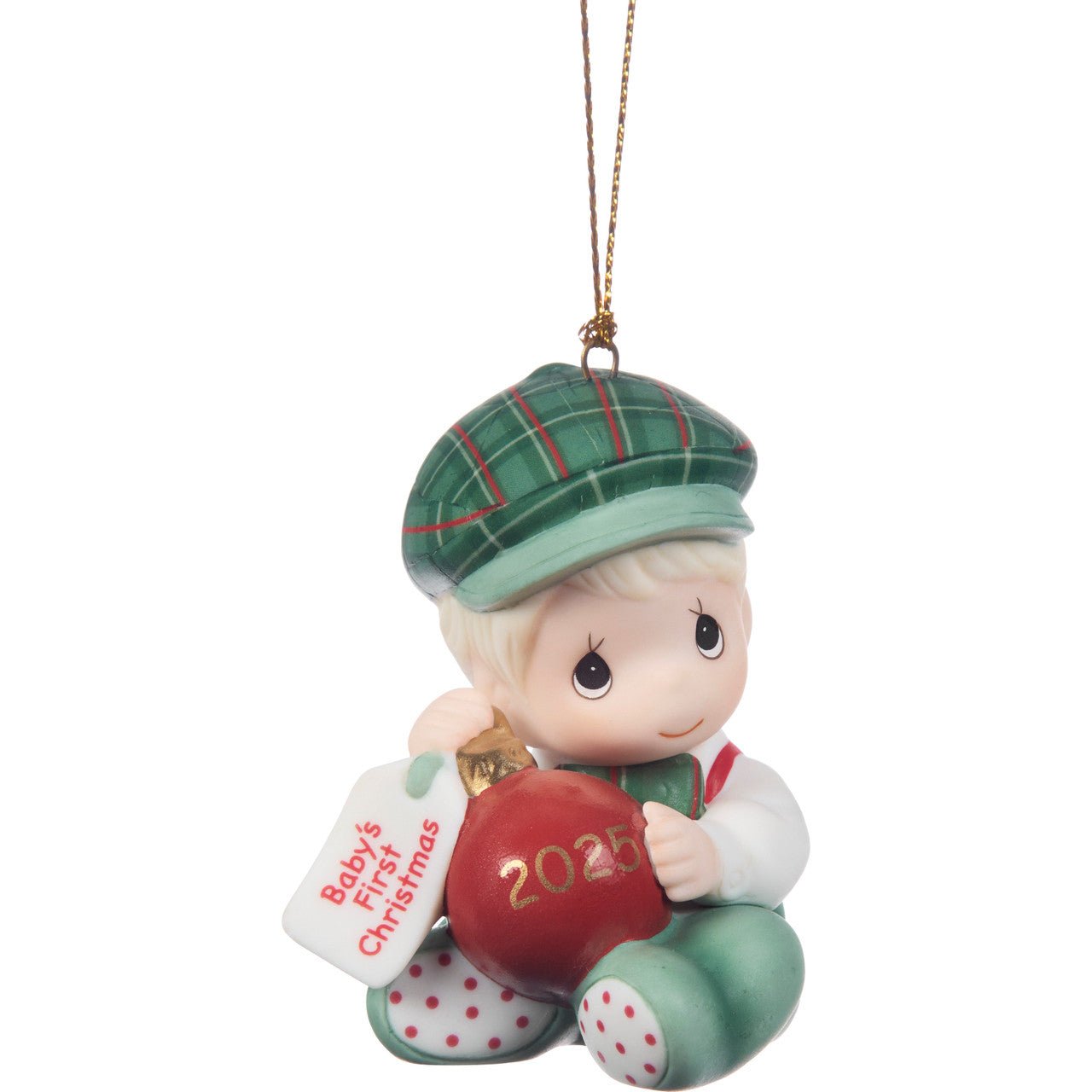 Baby’s First Christmas 2025 Dated Boy Ornament