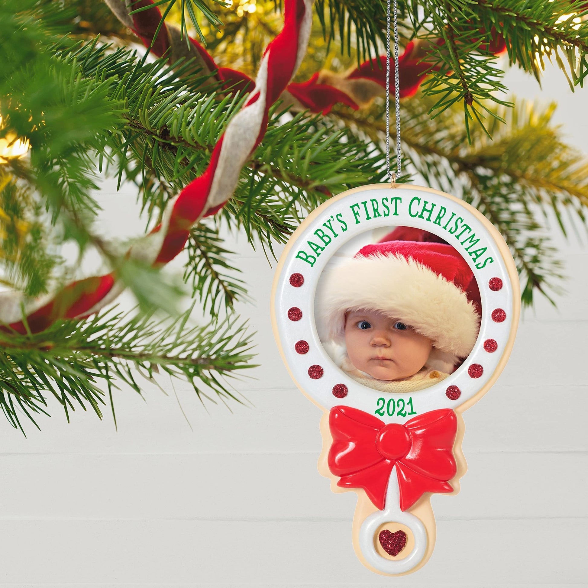 Baby's First Christmas Photo Frame, 2021 Keepsake Ornament