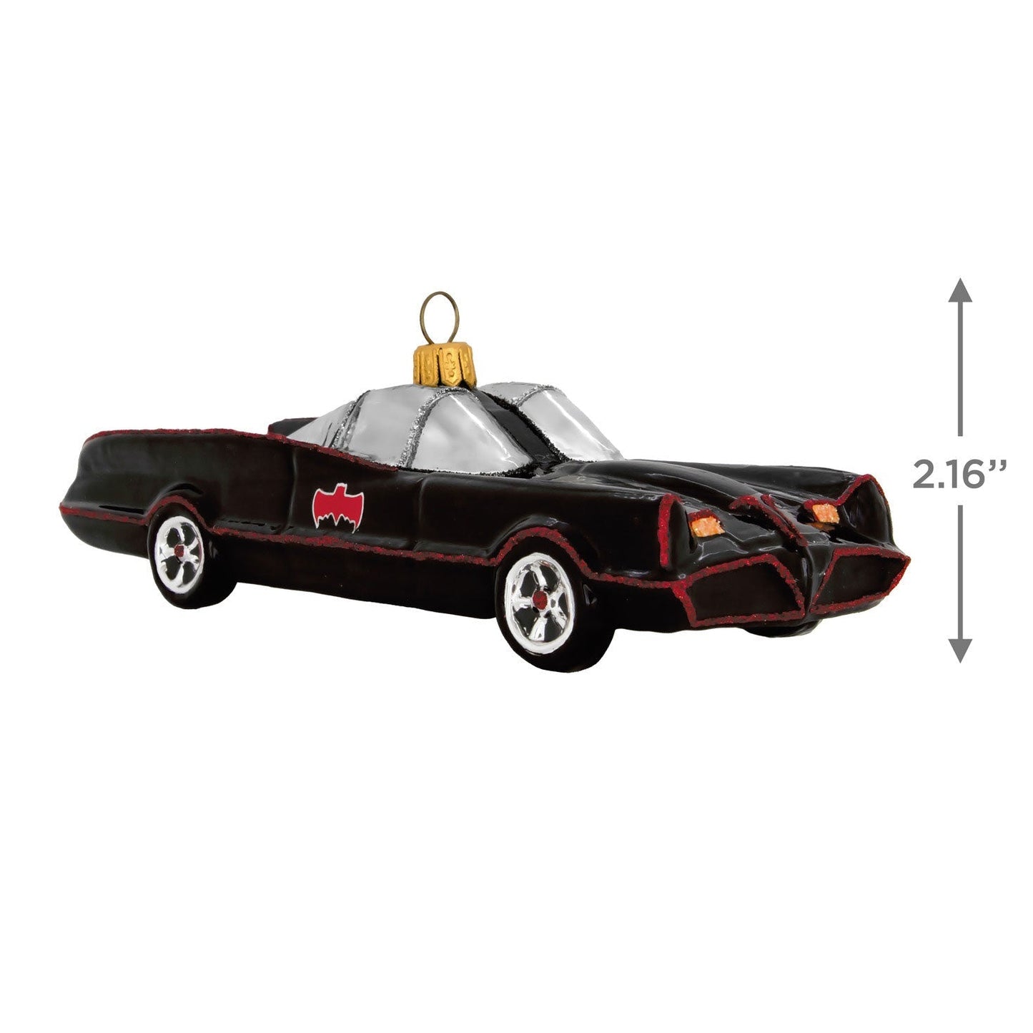 Batman The Classic TV Series Batmobile Glass, 2023 Keepsake Ornament