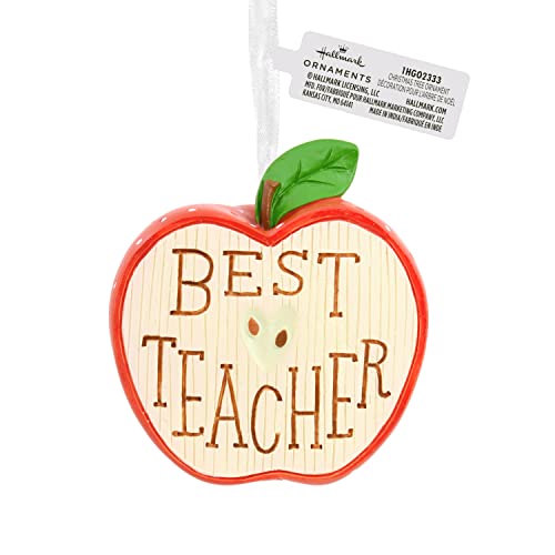 Best Teacher Apple Tree Trimmer Ornament