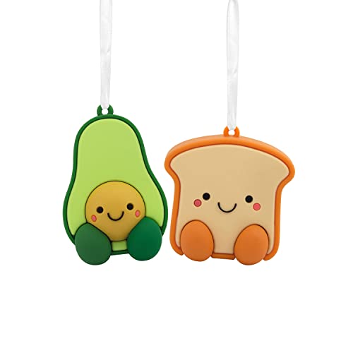 Better Together Avocado and Toast Magnetic Ornaments, Set of 2