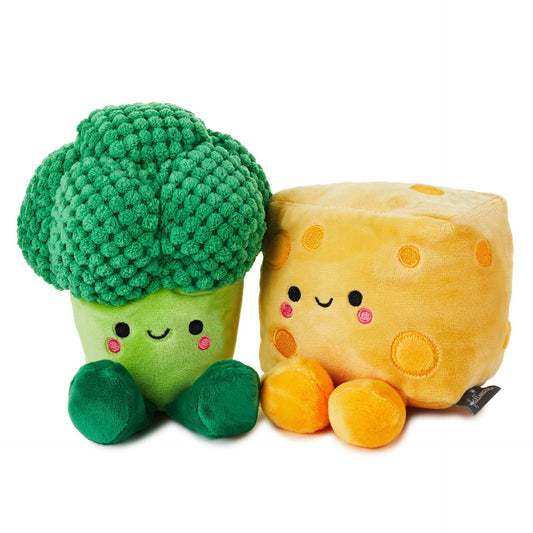Better Together Broccoli and Cheese Magnetic Plush, 5.75"