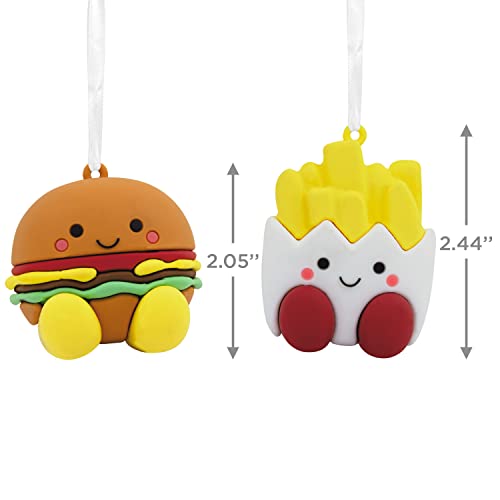 Better Together Burger and Fries Magnetic Ornaments, Set of 2