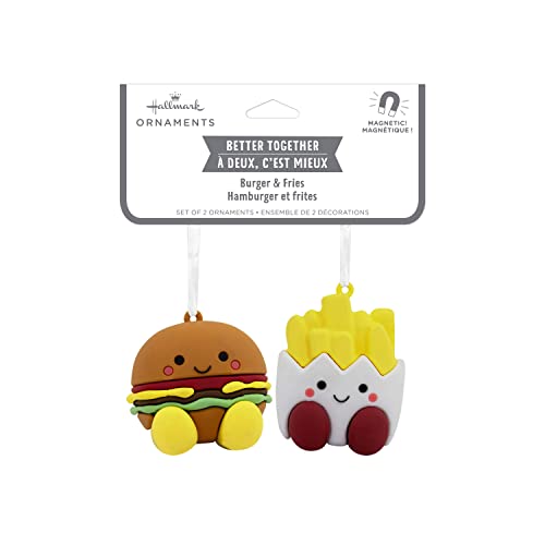 Better Together Burger and Fries Magnetic Ornaments, Set of 2
