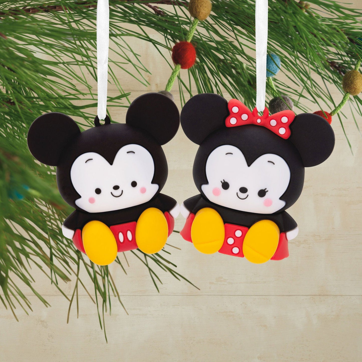 Better Together Disney Mickey and Minnie Magnetic Hallmark Ornaments, Set of 2