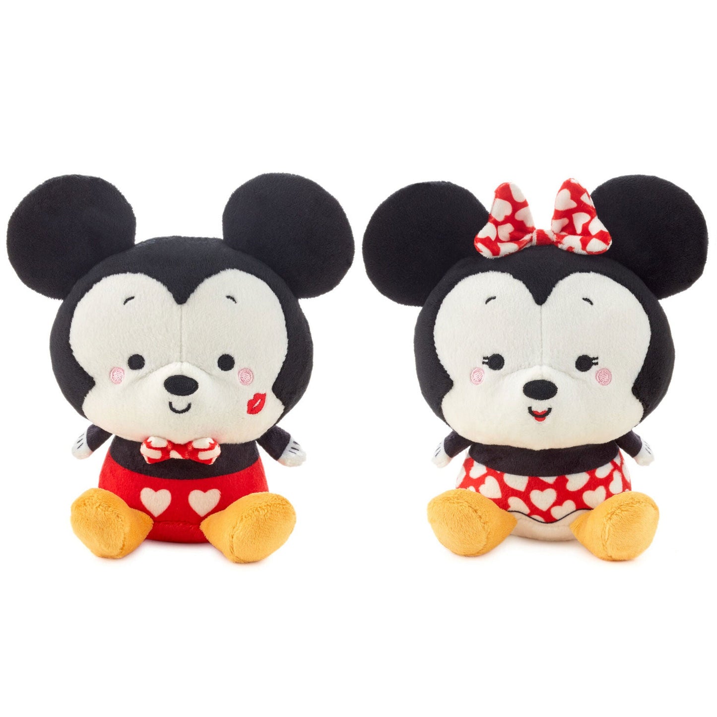 Better Together Disney Mickey and Minnie Valentine's Day Magnetic Plush Pair, 5"