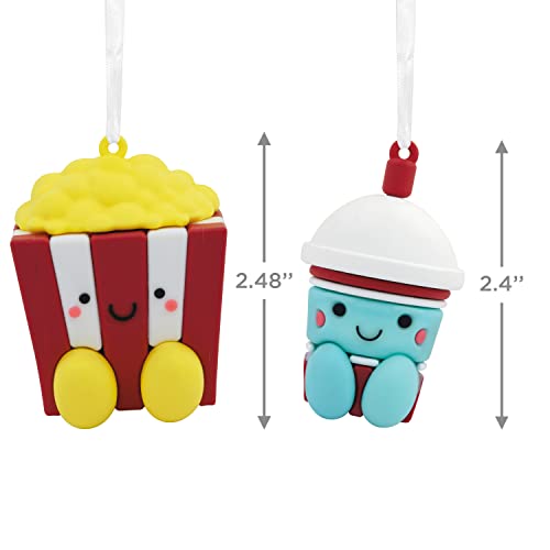 Better Together Popcorn & Slushie Magnetic Ornaments, Set of 2