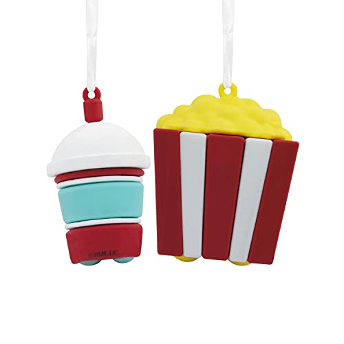 Better Together Popcorn & Slushie Magnetic Ornaments, Set of 2