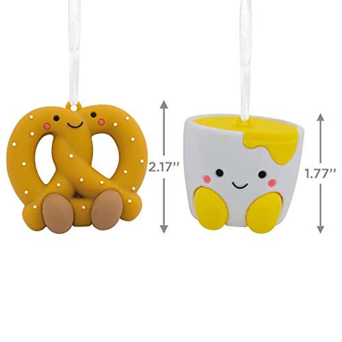Better Together Pretzel and Cheese Dip Magnetic Ornaments, Set of 2