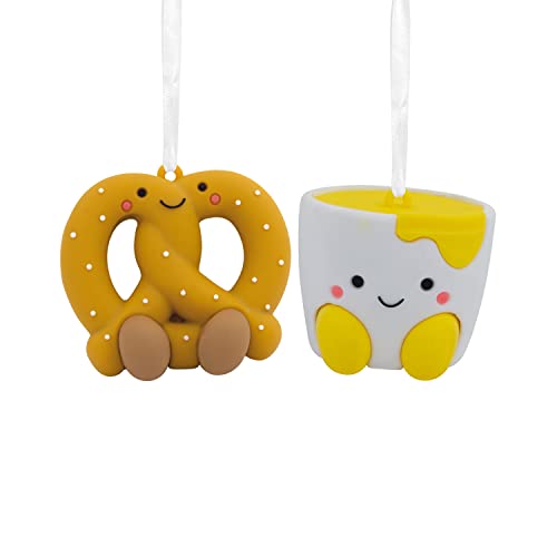 Better Together Pretzel and Cheese Dip Magnetic Ornaments, Set of 2