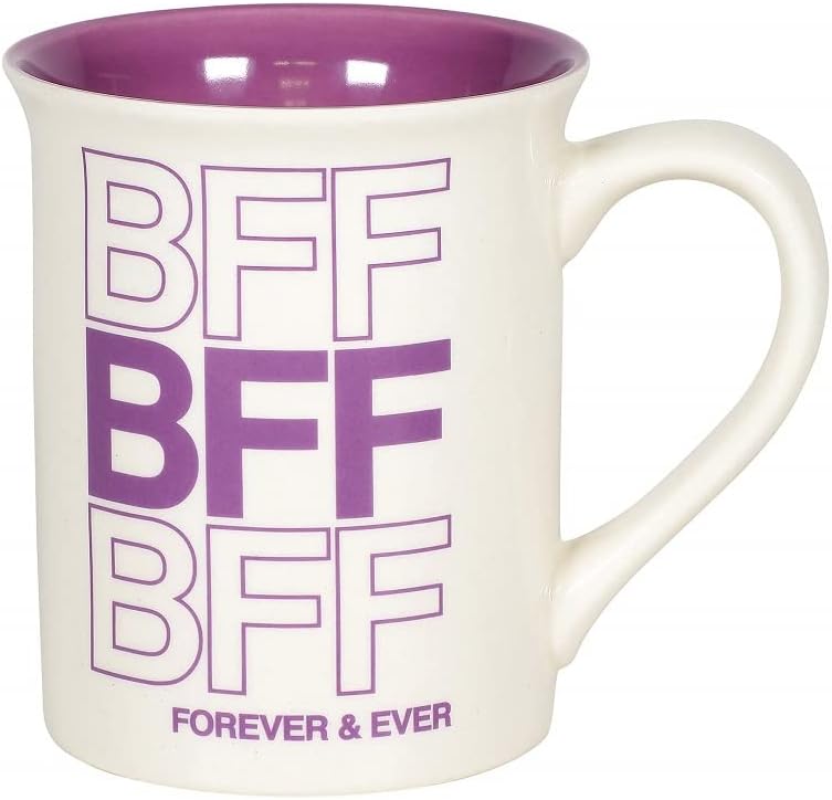 BFF Forever Repeating Type Coffee Mug, 16oz