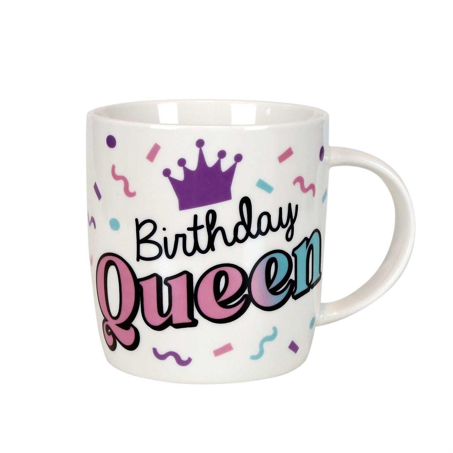 Birthday Queen Mug and Glasses Set, 12oz