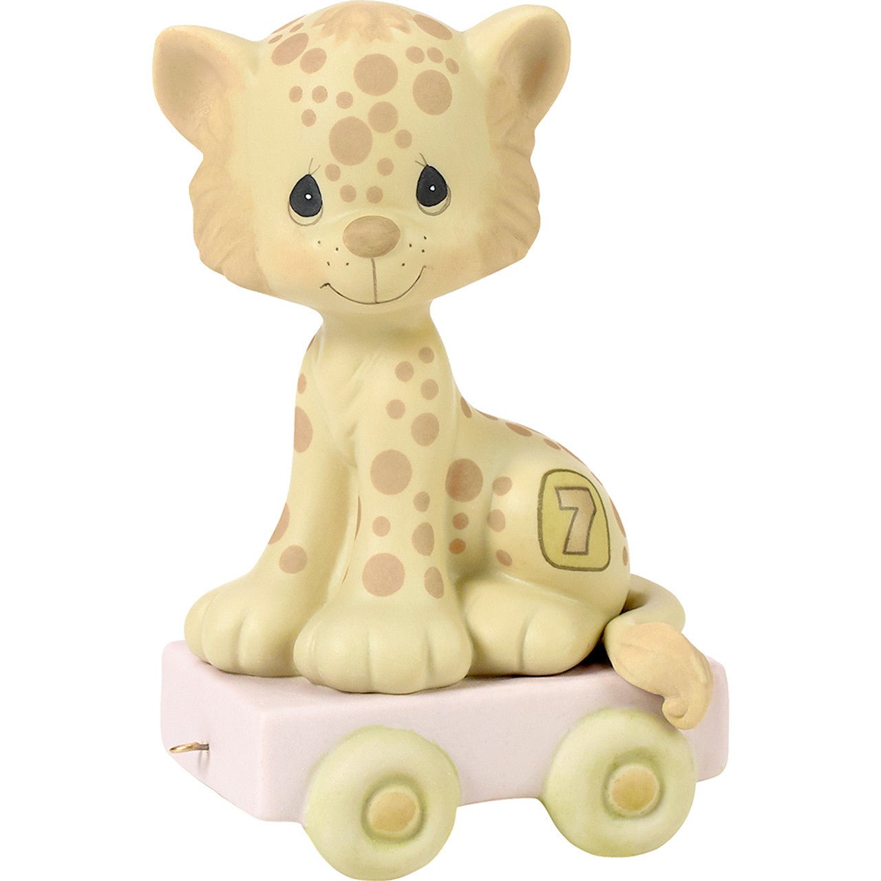 Birthday Train Leopard Age 7 Figurine