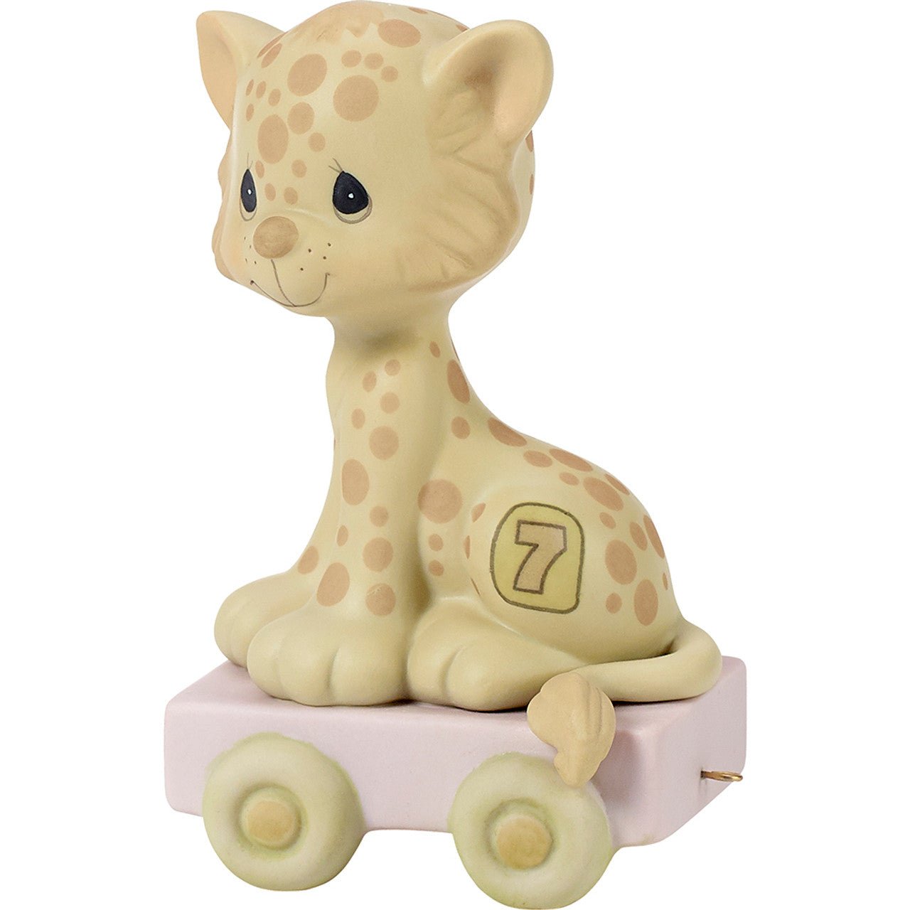 Birthday Train Leopard Age 7 Figurine