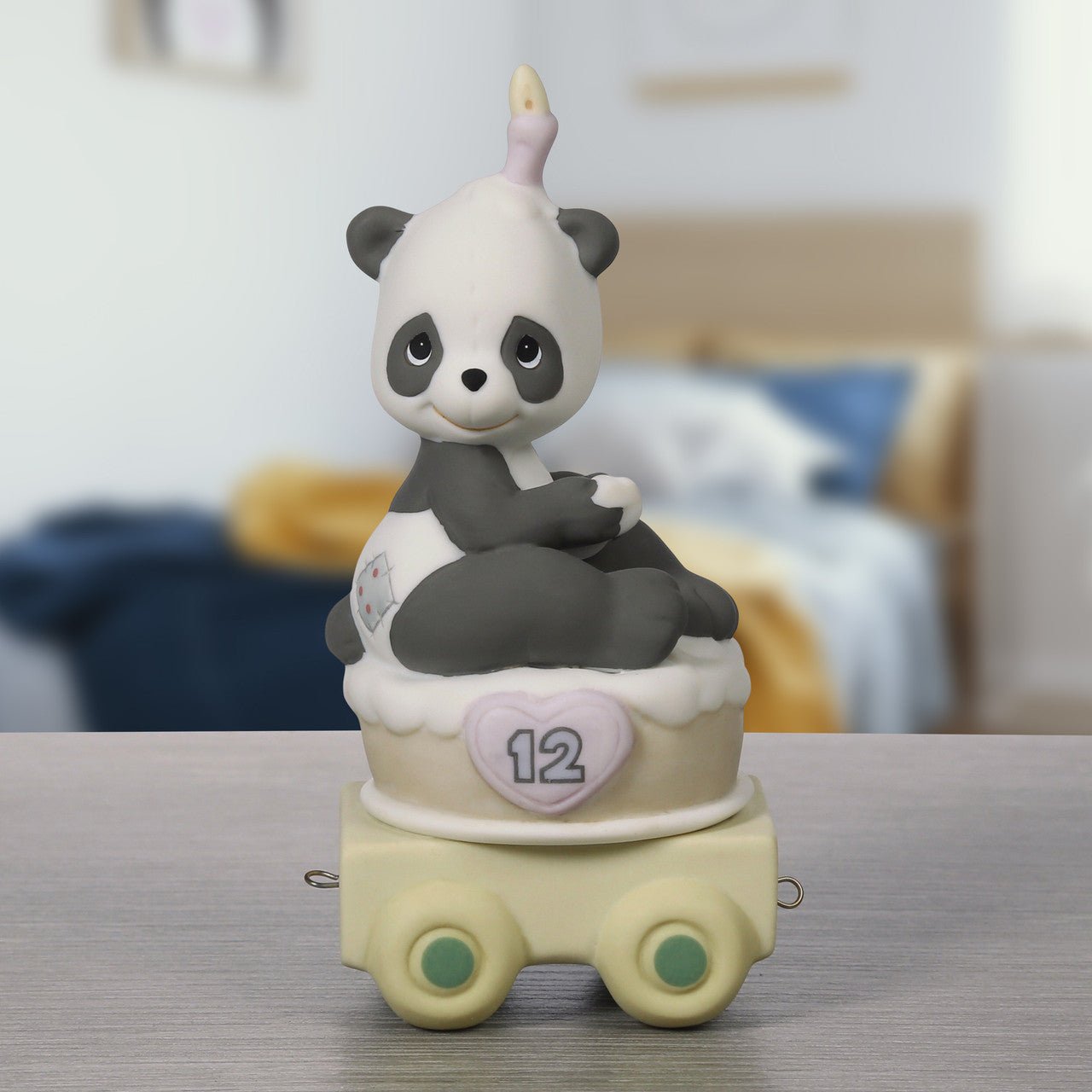 Birthday Train Panda Age 12 Figurine