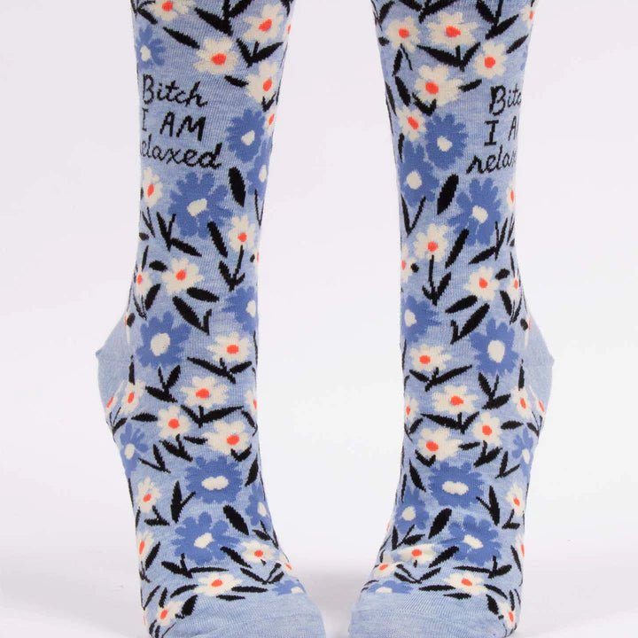 Bitch I AM Relaxed Crew Socks