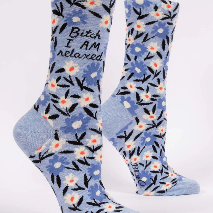 Bitch I AM Relaxed Crew Socks