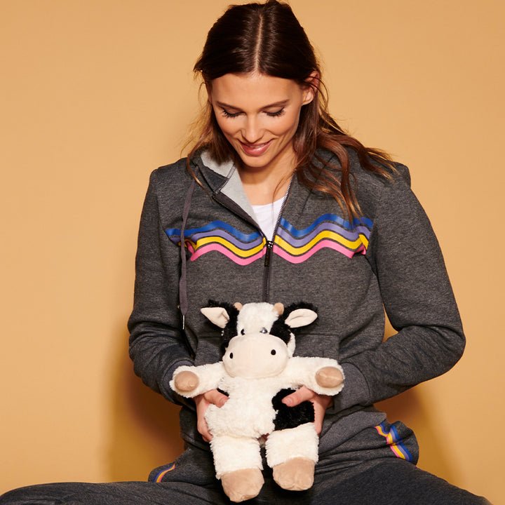 Black and White Cow Warmies Plush