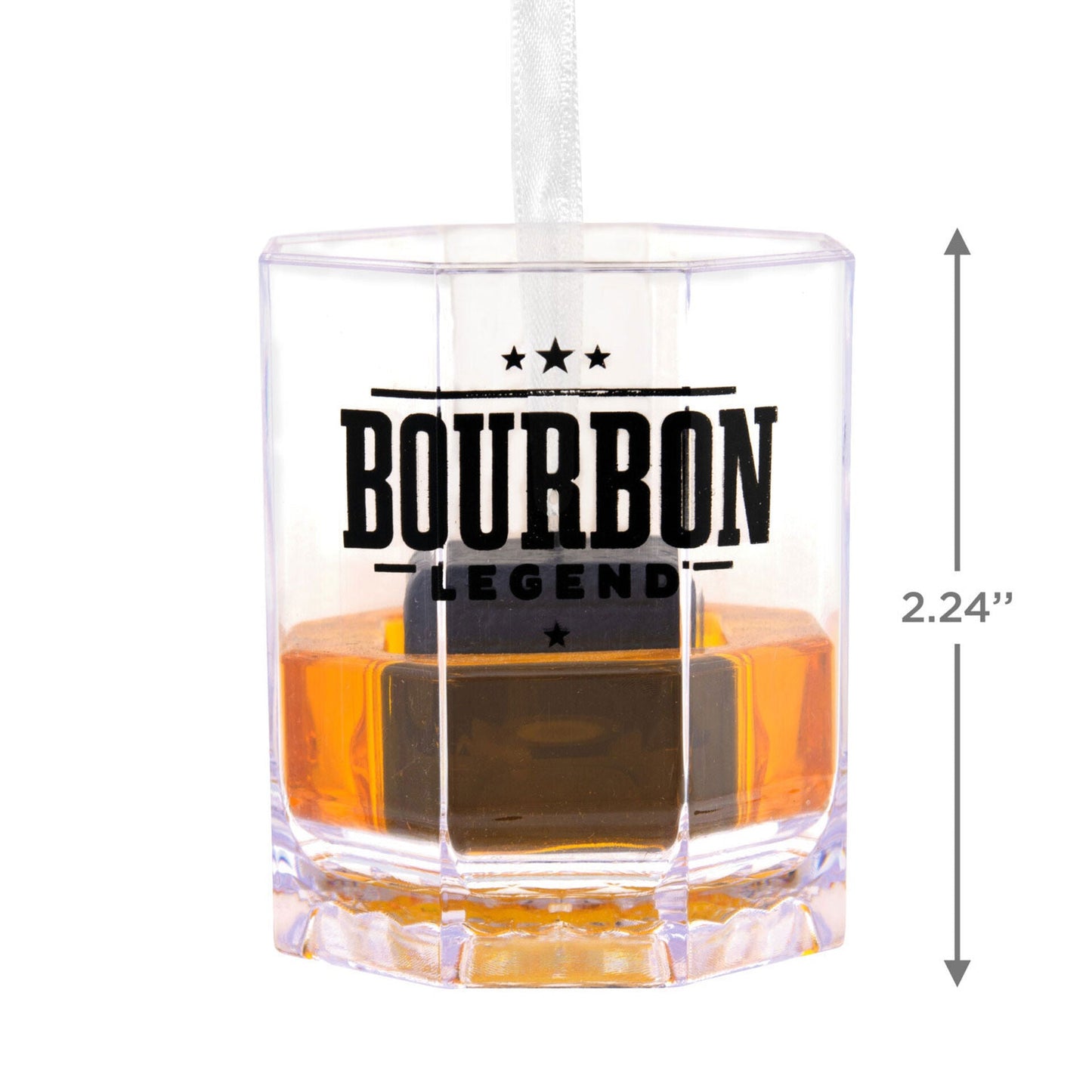 Bourbon Legend Lowball Glass Hallmark Ornament