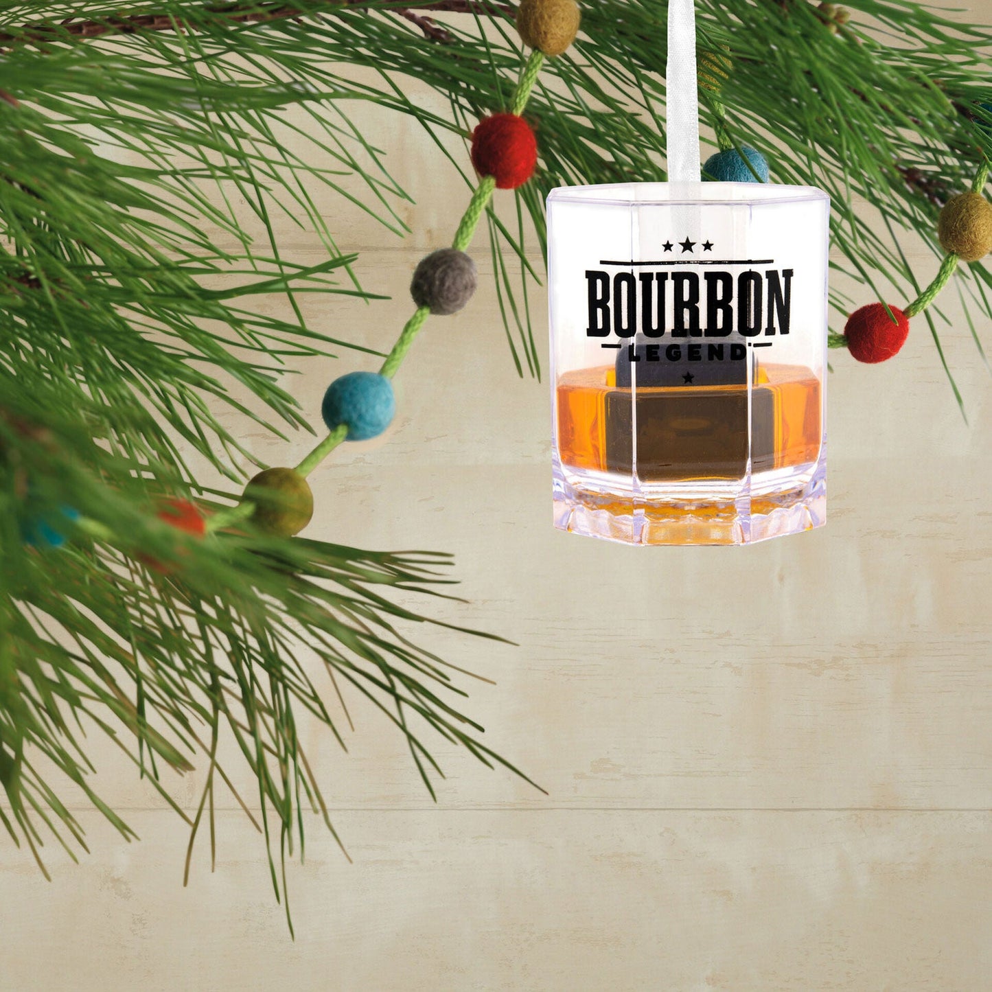 Bourbon Legend Lowball Glass Hallmark Ornament