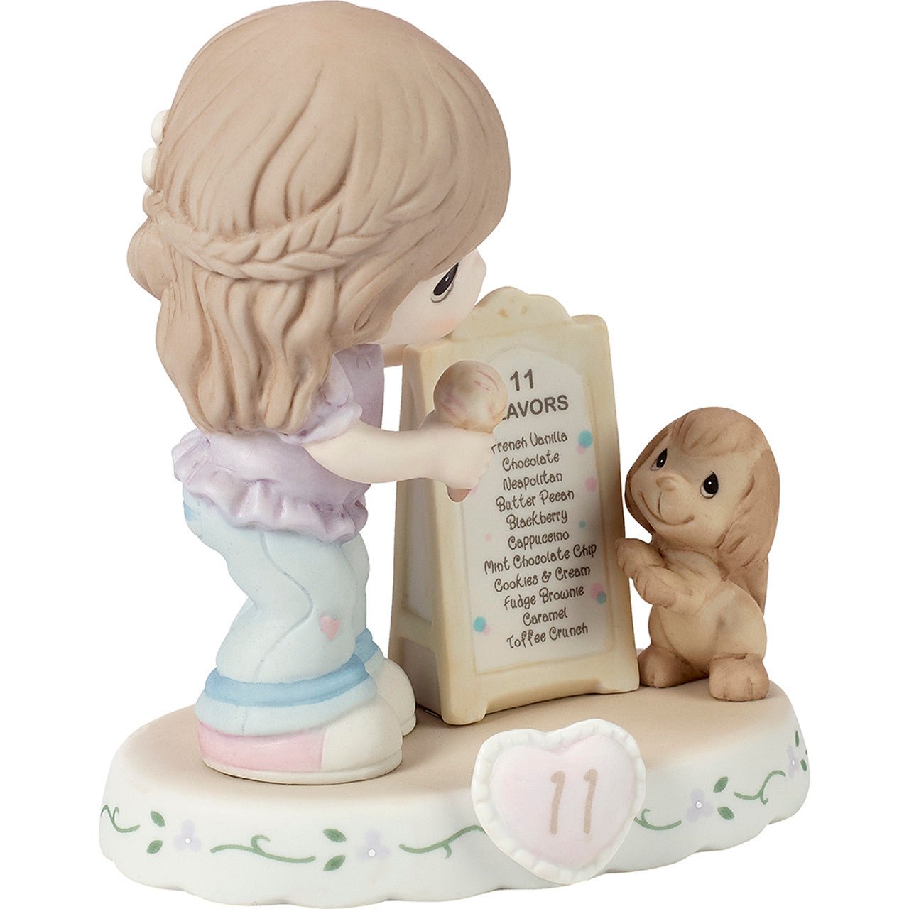 Brunette Girl With Ice Cream Age 11 Figurine