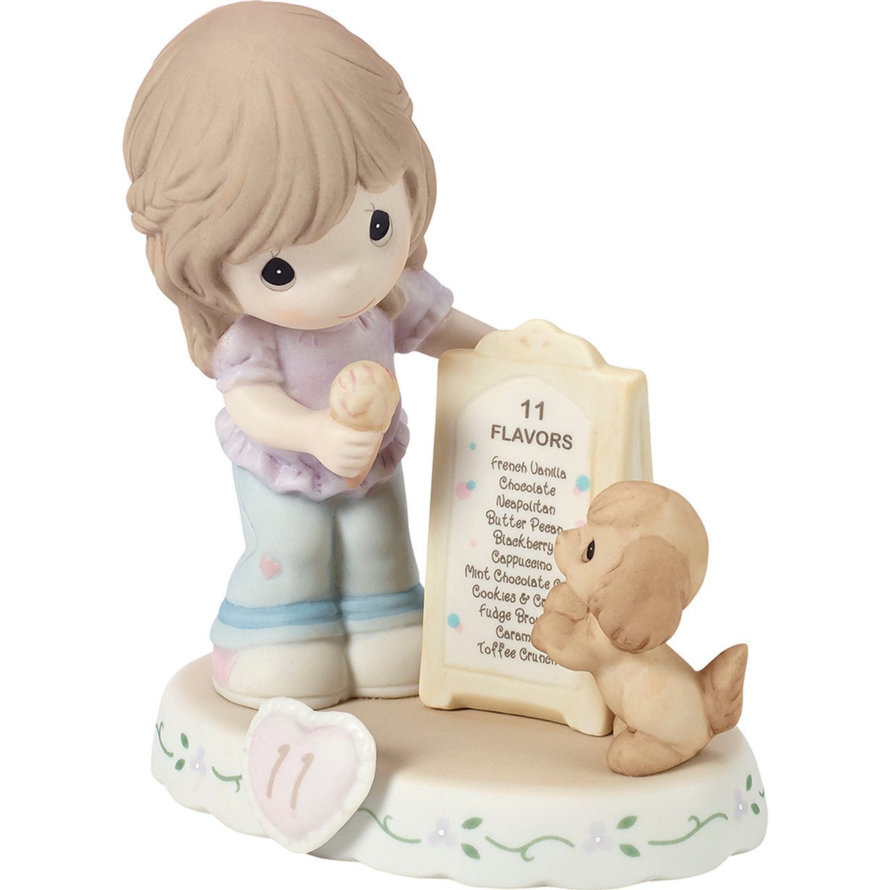 Brunette Girl With Ice Cream Age 11 Figurine