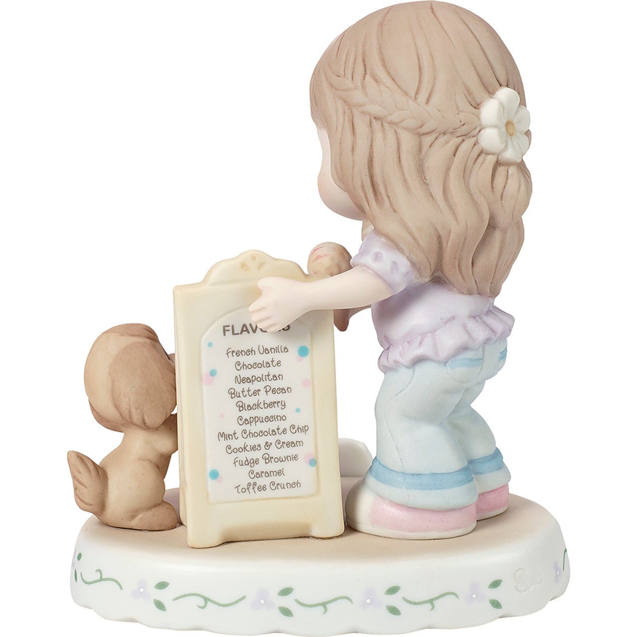 Brunette Girl With Ice Cream Age 11 Figurine